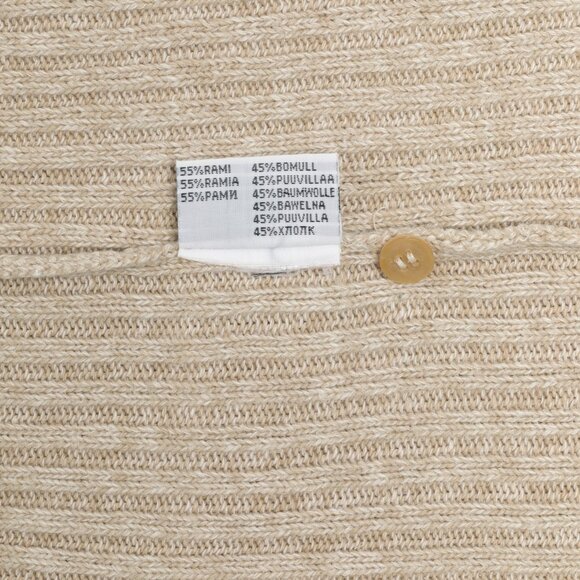 Sundazed (Sweden) 2x2 Rib Stitch Ramie Blend Scallop V-Neck Vest : M - Picture 4 of 6